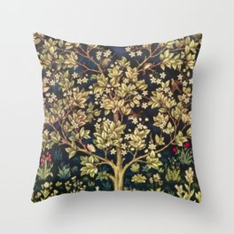 William Morris Tree Of Life Throw Pillow