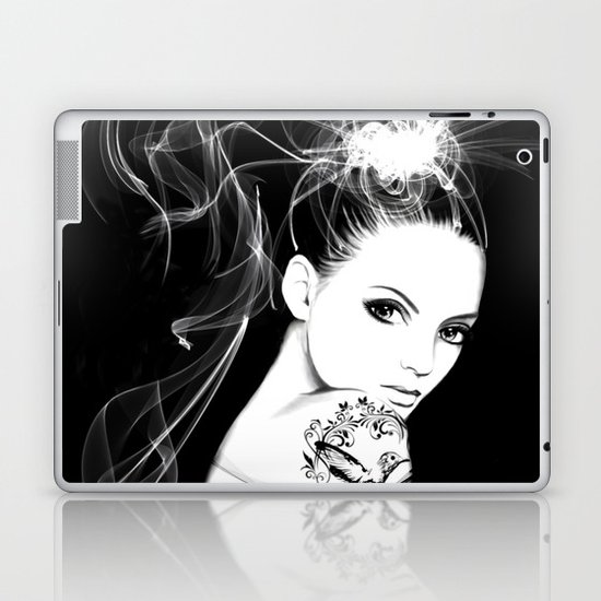 Smoke Girl Laptop & iPad Skin
