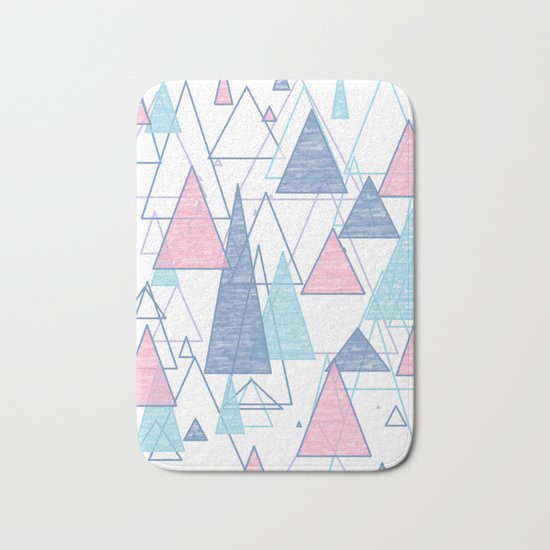Triangles Bath Mat