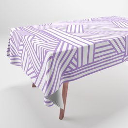 Sketchy Abstract (Lavender & White Pattern) Tablecloth