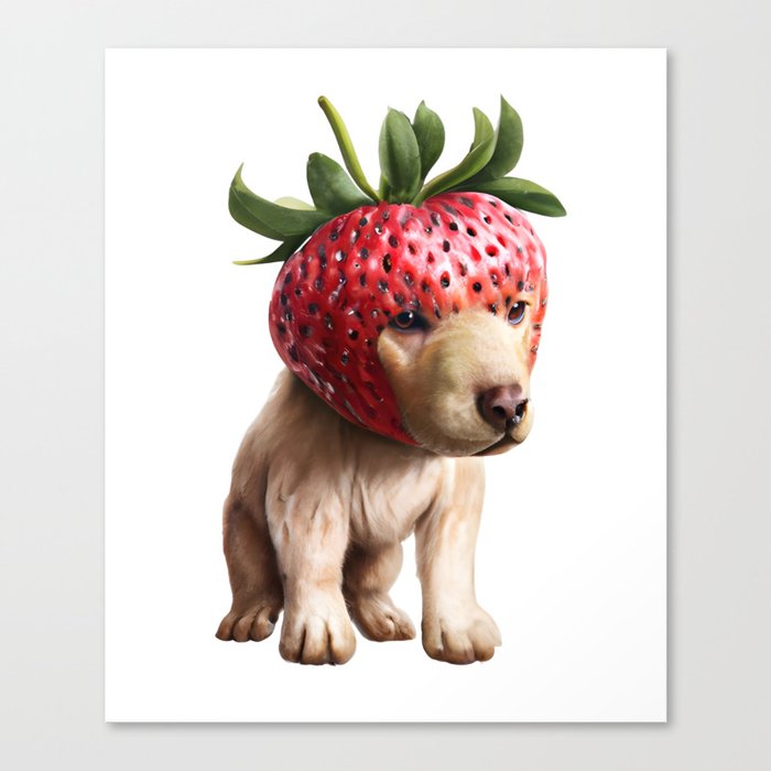 Strawberry Hound Canvas Print