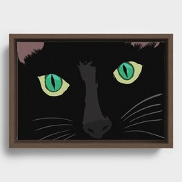 Maki cat face Framed Canvas