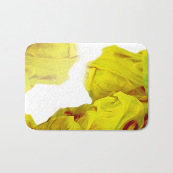 Yellow Ink Bath Mat