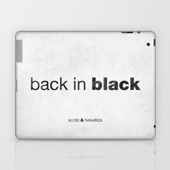 Black Laptop & iPad Skin