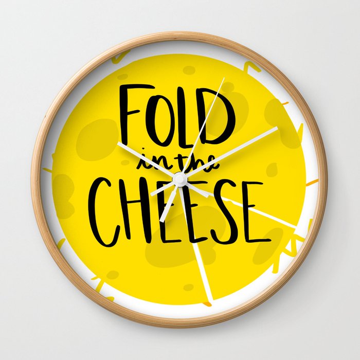 Fold in the Cheese Wall Clock