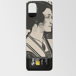 Sketch design for portrait in stained glass (1916) Android Card Case