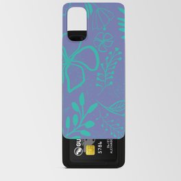 Turquoise and Veri Peri Art Print Android Card Case