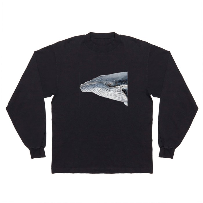 Humpback whale portrait Long Sleeve T Shirt