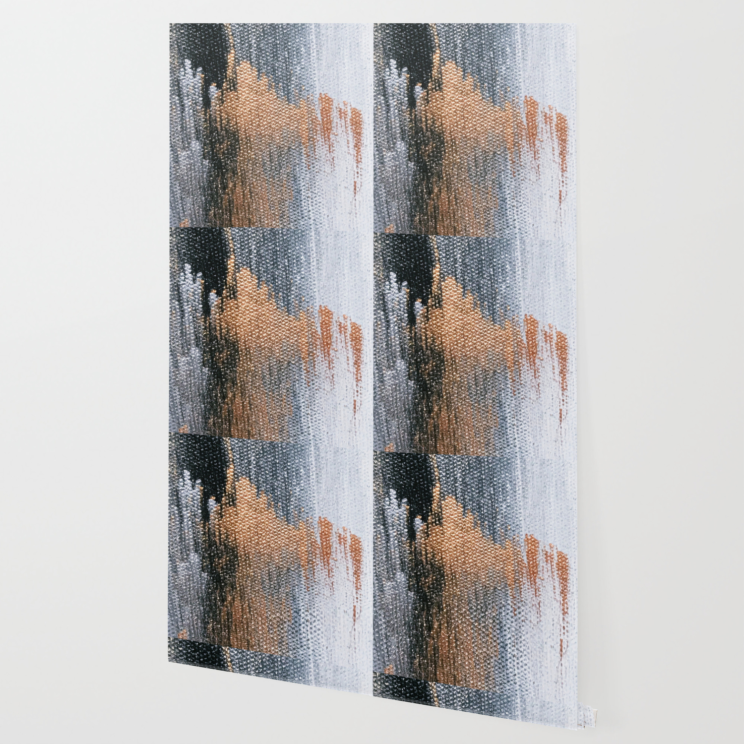 Rose Gold Dream Abstract Oil Painting Wallpaper By Mariannamills Society6