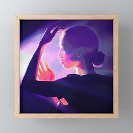 Girl in the Light Framed Mini Art Print