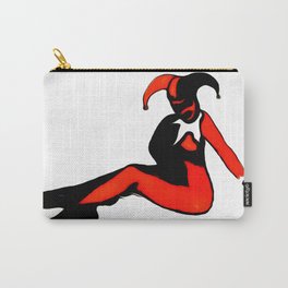 Jester Carry-All Pouch | Homedecor, Villianess, Prints, Wallart, Apparel, Tech, Drawing, Totes, Canvas, Ink Pen 