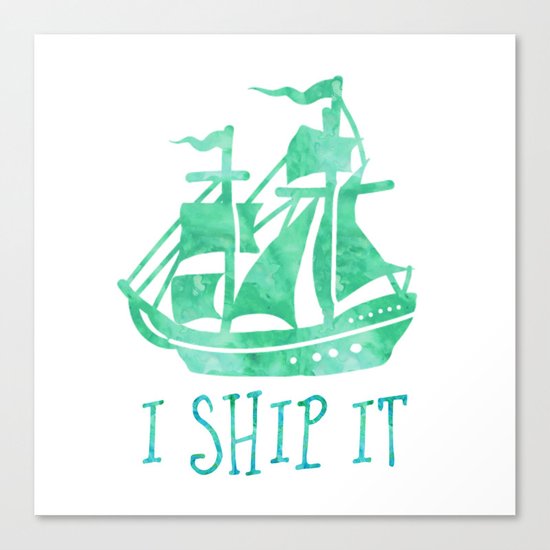 I Ship It - Watercolour Canvas Print