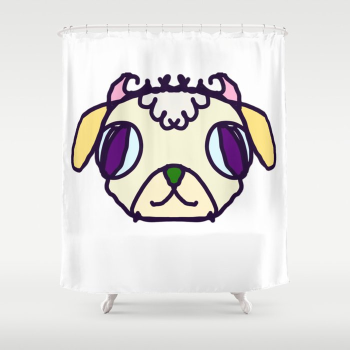 Lulu the Lamb Shower Curtain