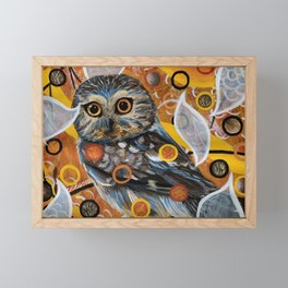 Owl Eyes Framed Mini Art Print