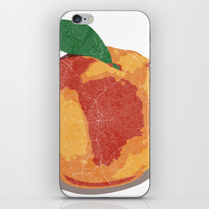Peach Map iPhone Skin