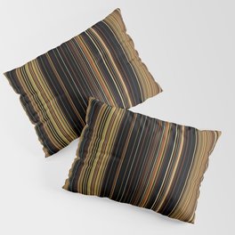 Abstract background of colored neon lines Pillow Sham