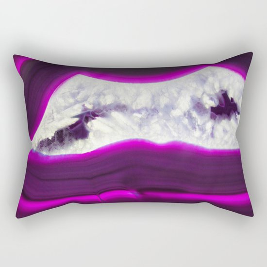 Luminescent Agate Rectangular Pillow
