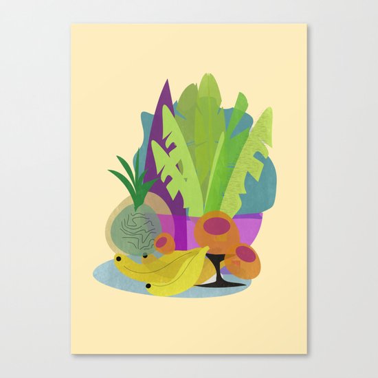 Tropical Breakfast Canvas Print