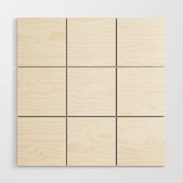 White Minimalist Solid Color Block Spring Summer Wood Wall Art