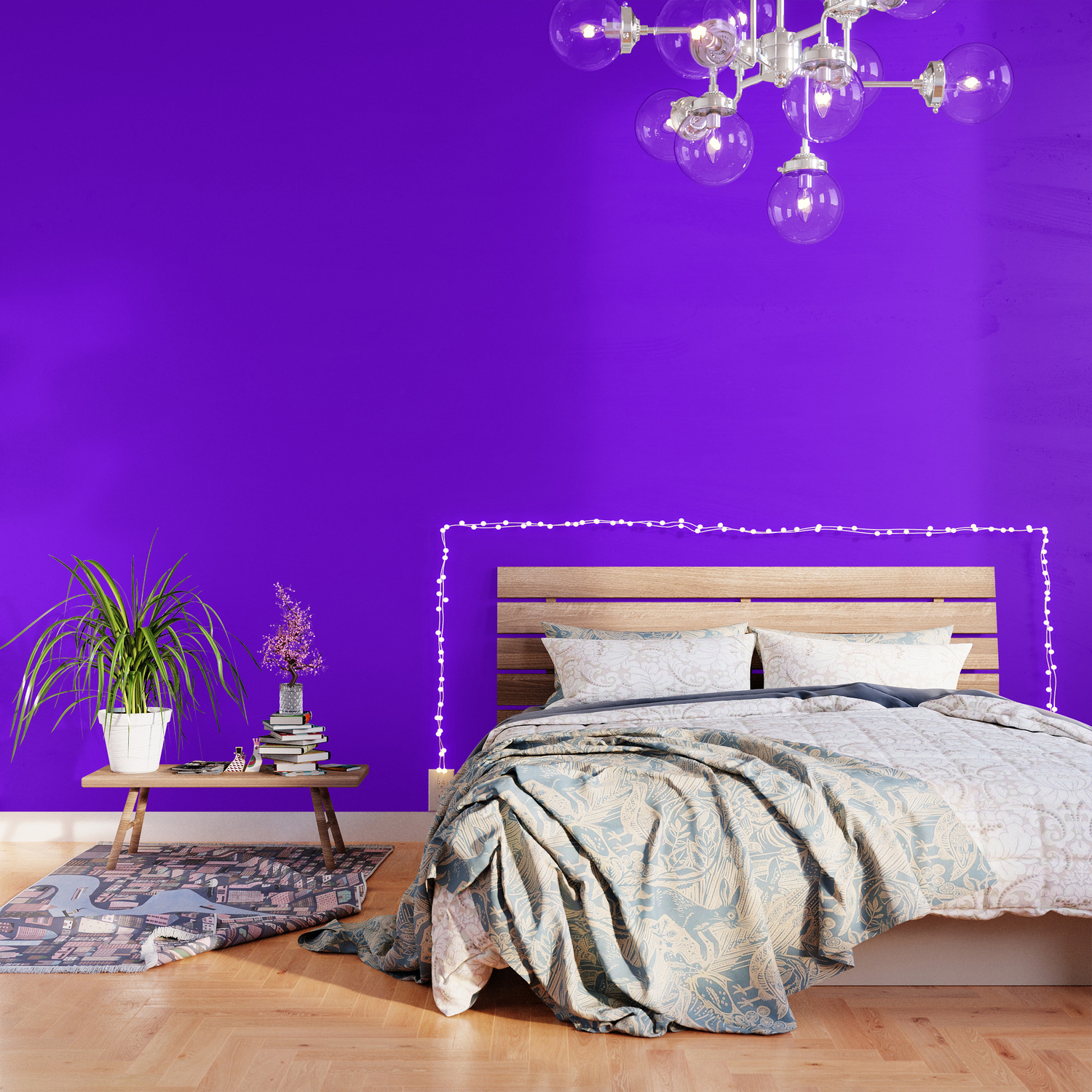 Violet Color Wheel Solid Color Wallpaper
