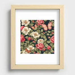 wild roses  Recessed Framed Print