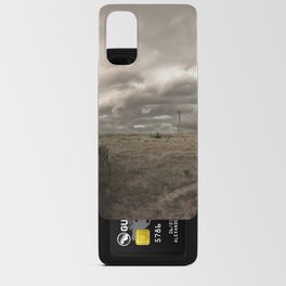 That Ol' Wind - Storm Clouds Advance Over Country Landscape on a Stormy Day in Oklahoma Android Card Case