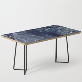 Midnight Blue Paint Fountain Coffee Table