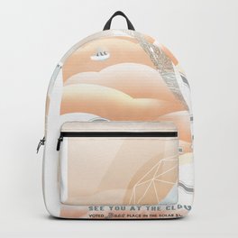 NASA Visions of the Future - Venus: See you at the Cloud 9 Observatory Backpack | Commercial, Planet, Astronaut, Advert, Venus, Solarsystem, Nasa, Space, Travel, Graphicdesign 