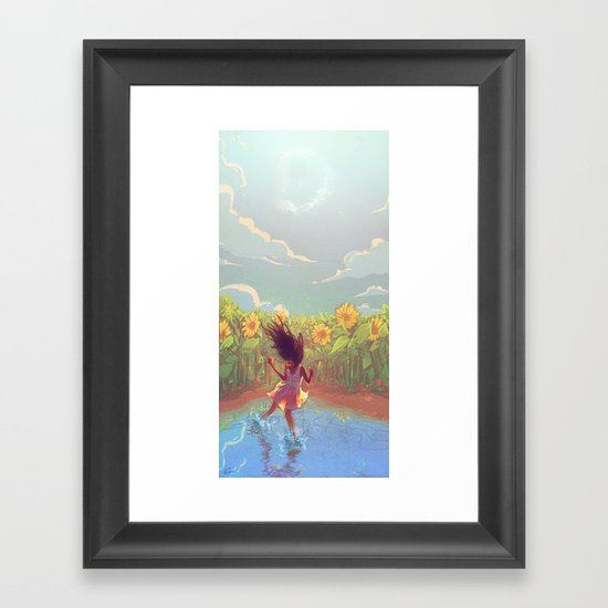 The lights Framed Art Print