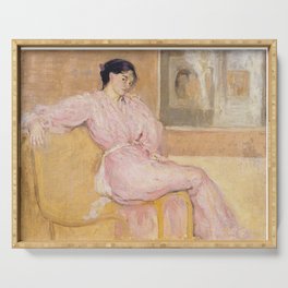 Lady in pink c.1901 - Charles Conder Serving Tray