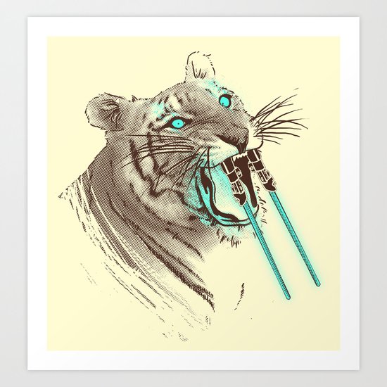 Saber-toothed Tiger Art Print