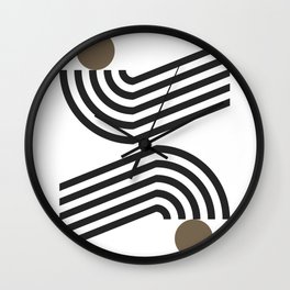 Double arch line circle 2 Wall Clock
