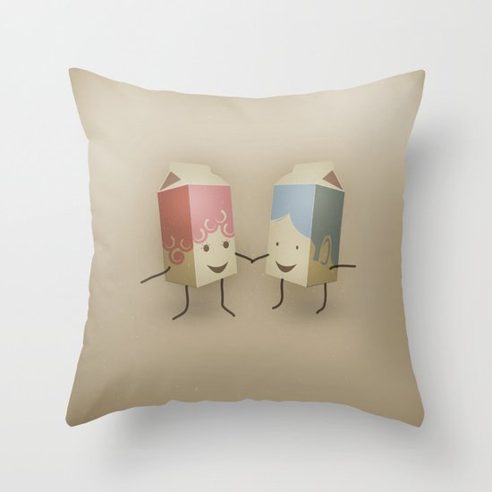 I only have pasteurised for you Throw Pillow