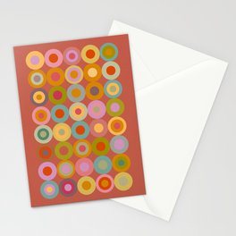 Venetian glass circle abstract Stationery Card