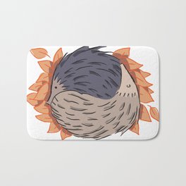 Hedgehog Yin Yang Bath Mat