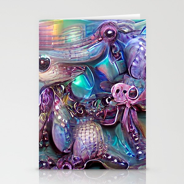 Psychedelic Octopus  Stationery Cards