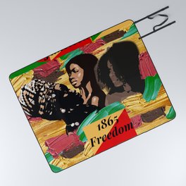 Juneteenth 1865 Freedom Collage Picnic Blanket