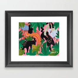Wild friends Framed Art Print