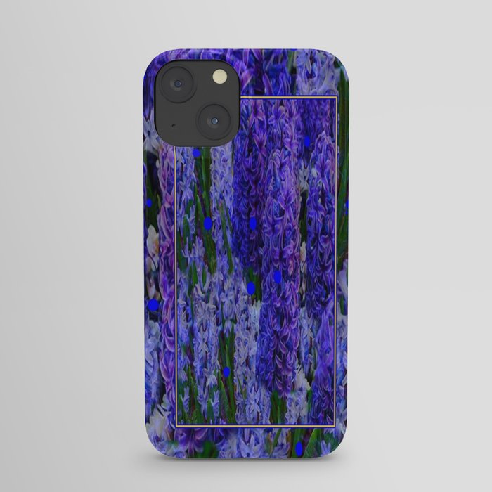 Purple-Blue Amethyst  Hyacinth Flowers Fantasy Art iPhone Case