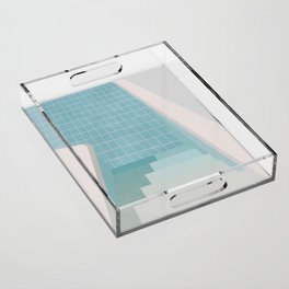 Swimming Pool Summer Acrylic Tray