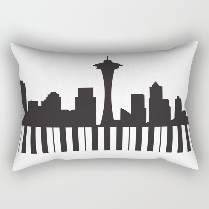 Seattle Music Rectangular Pillow