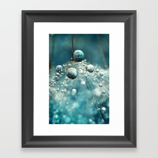 Midnight Blue Dandy rain Framed Art Print