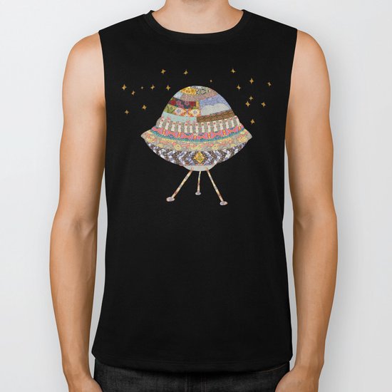My Spaceship Will Come Biker Tank