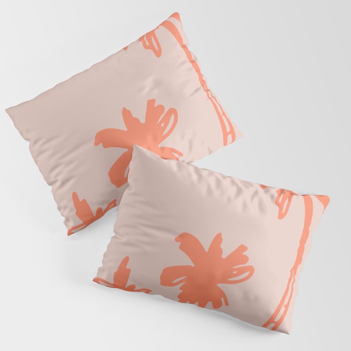 Minimal California Palm Trees  Pillow Sham