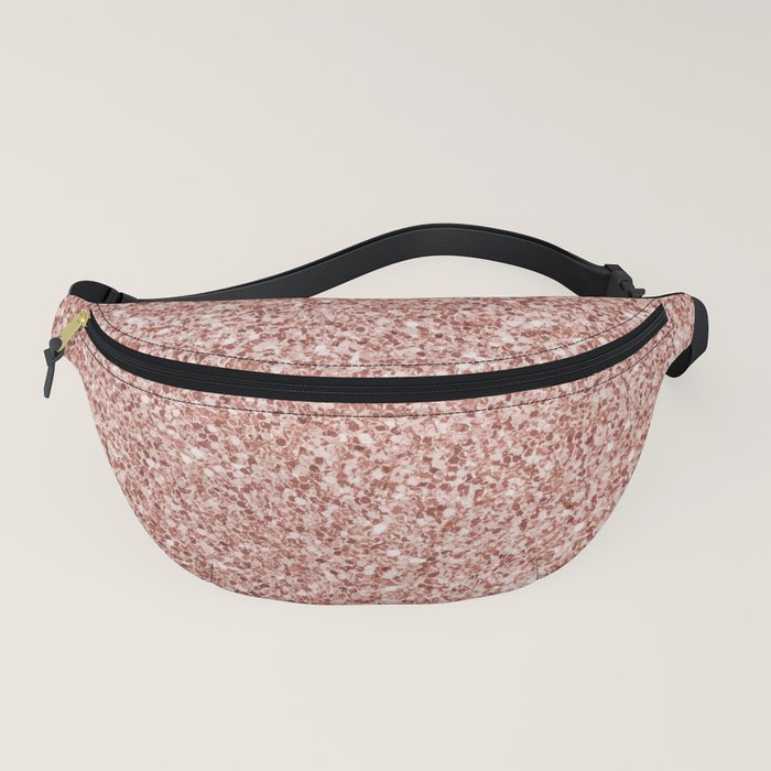 Blush Pink Glitter Fanny Pack by newburydesigns | Society6