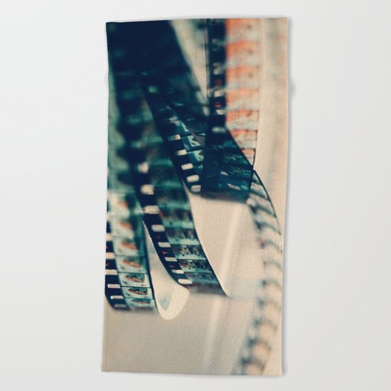 super 8 film Beach Towel