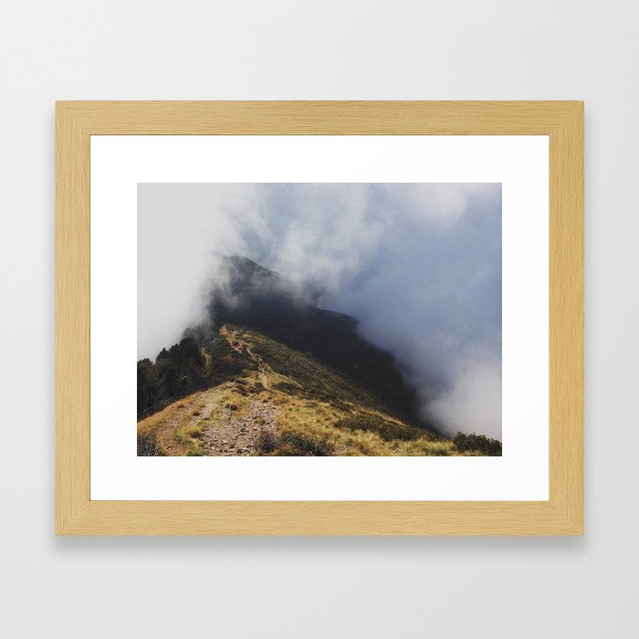  Hiking Trail on Monte Gradiccioli Framed Art Print