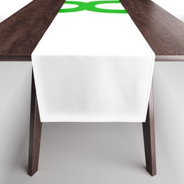 NUMBER 8 (GREEN-WHITE) Table Runner