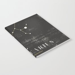 Sagittarius Zodiac Sign Constelation - Black and White Aesthetic - Grunge Notebook