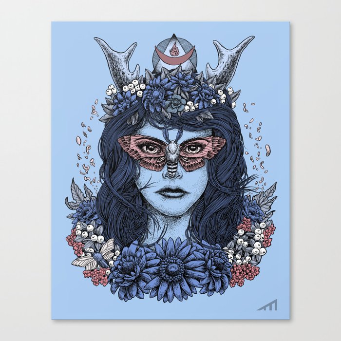 Freyja (Blue Variant) Canvas Print
